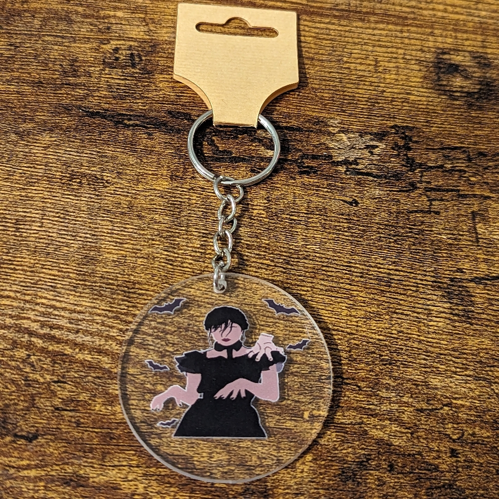 Wednesday Addams Dancing Keychain NEW!
